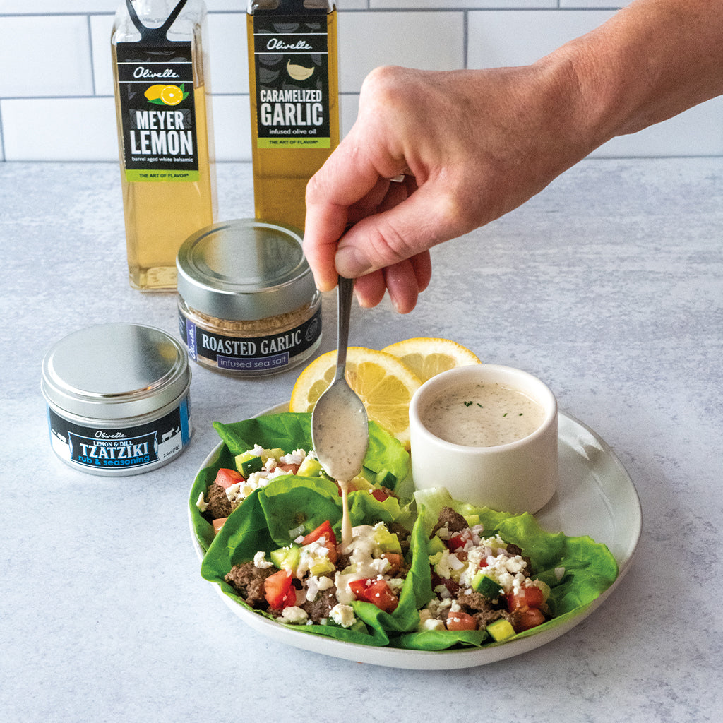 Lamb Wraps with Lemony Tahini Dressing