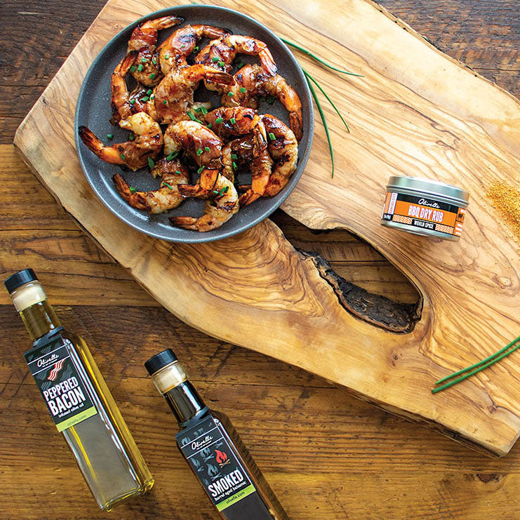 Smokey Pancetta Wrapped Shrimp | Olivelle The Art of Flavor®