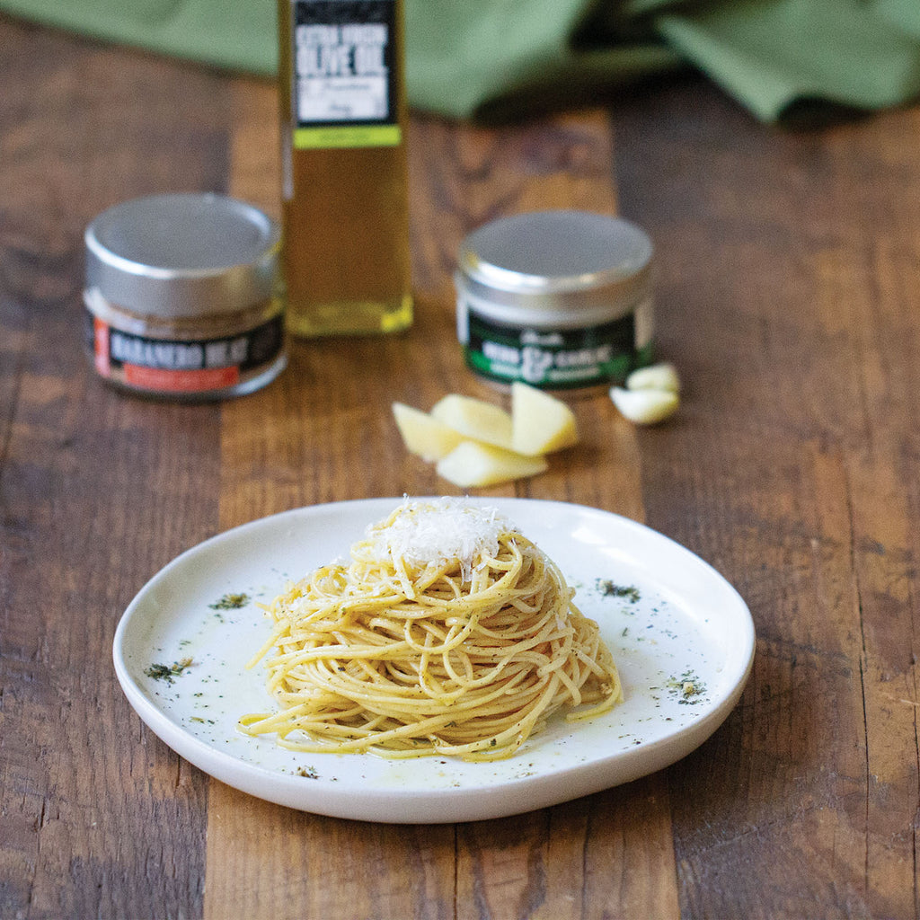 Truffle Tagliolini Aglio e Olio | Olivelle The Art of Flavor®
