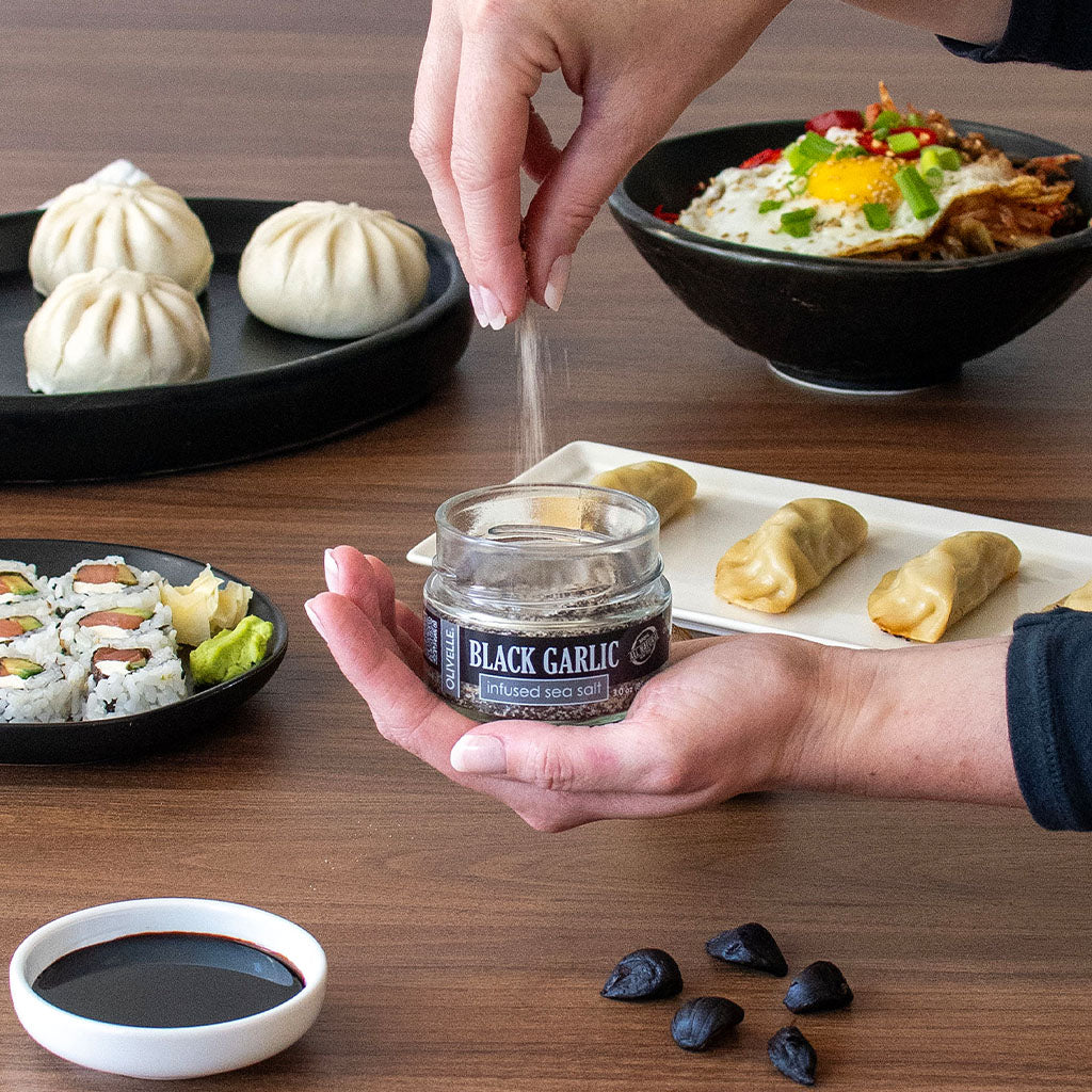 Black Garlic Infused Sea Salt