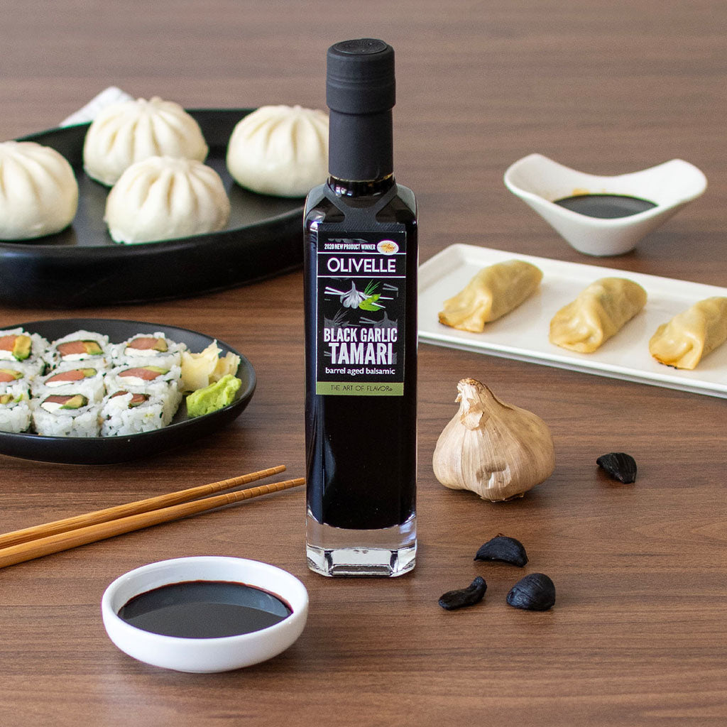 Black Garlic Tamari Barrel Aged Balsamic