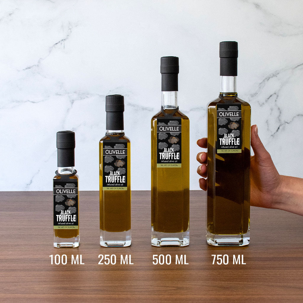Black Truffle Infused Olive Oil Bottle Size