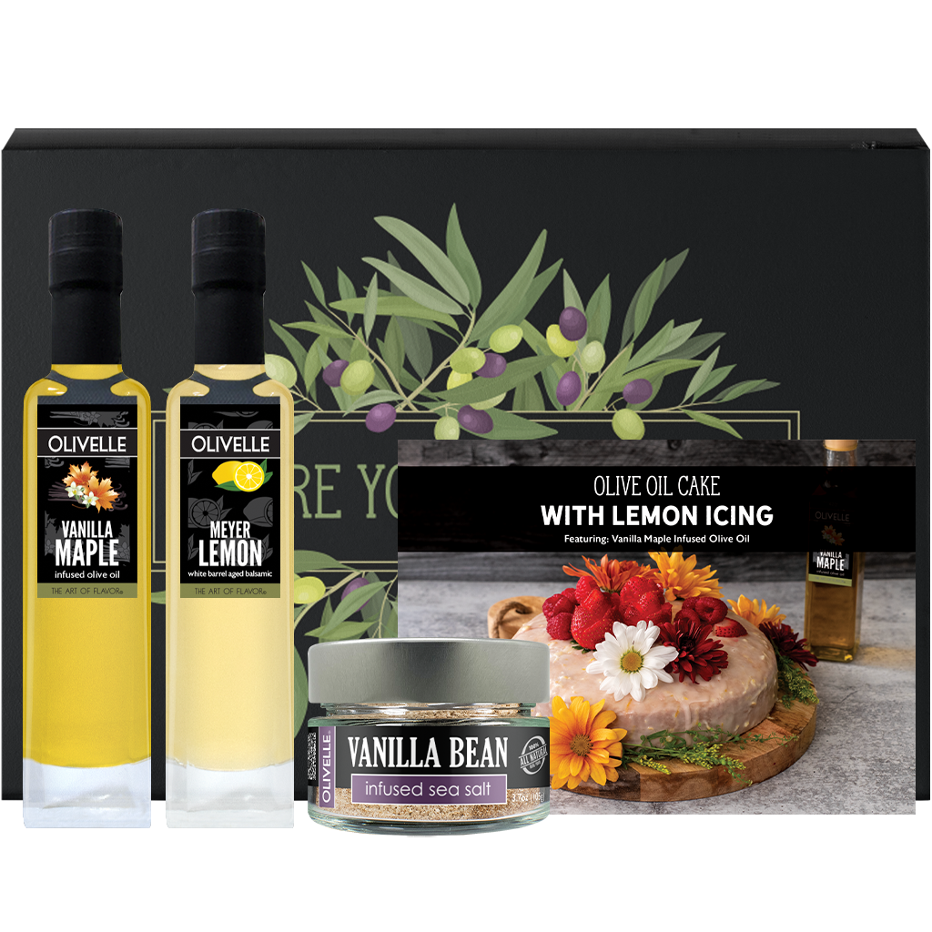 Classic Olive Oil Cake with Lemon Icing Recipe Gift Kit