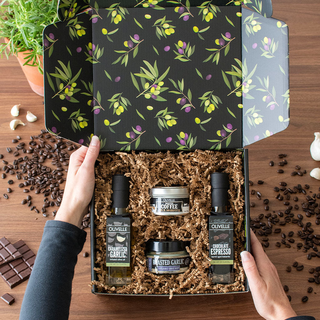 Coffee Steak Tips with Caramelized Onion Balsamic Whiskey Cream Sauce Recipe Gift Kit