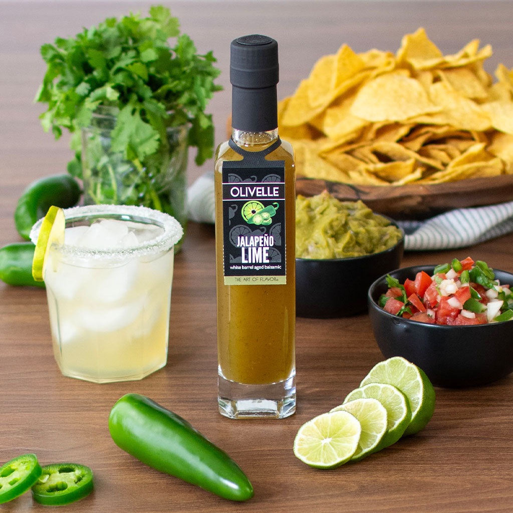 Perfect Pairing Gift - Fiesta Spice Infused Olive Oil & Jalapeño Lime White Barrel Aged Balsamic