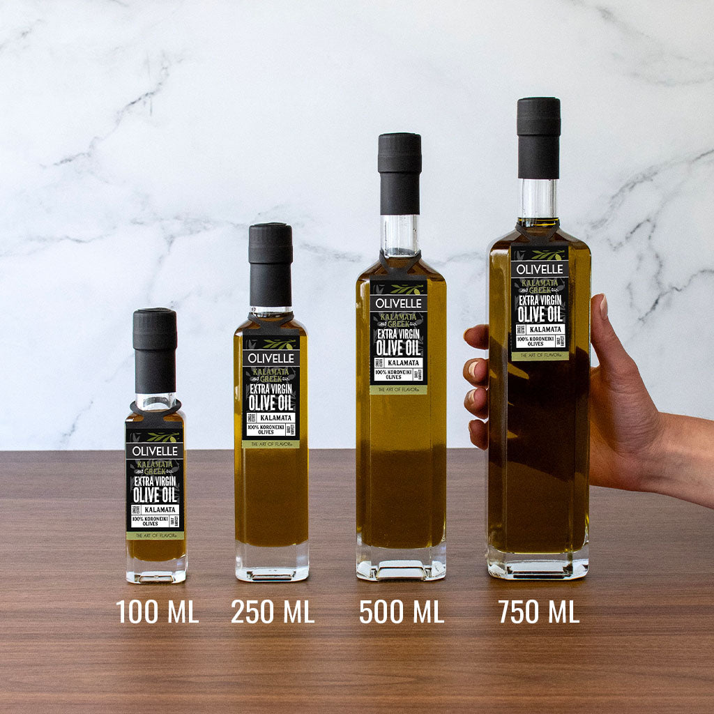 Kalamata Greek Extra Virgin Olive Oil Bottle Size