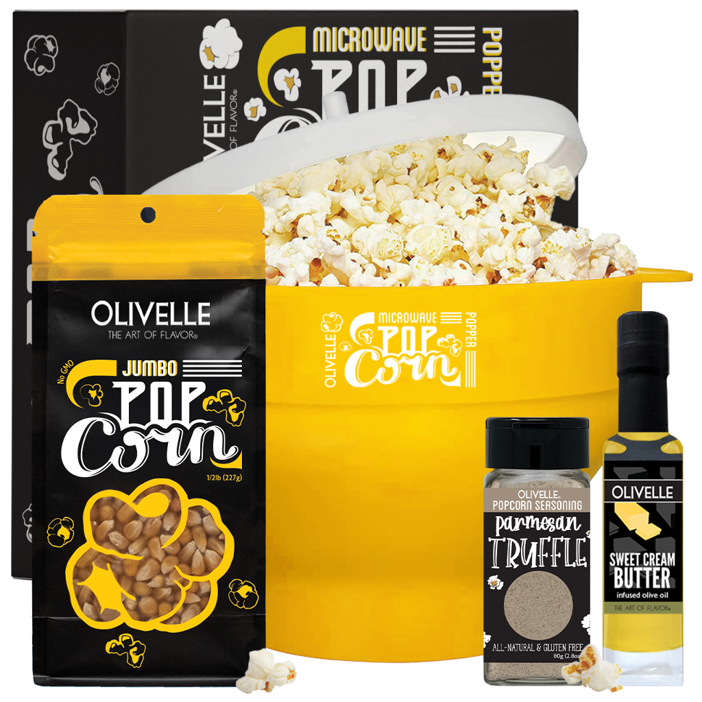 Microwave Popcorn Gift Kit Lemon Jumbo Parmesan Truffle