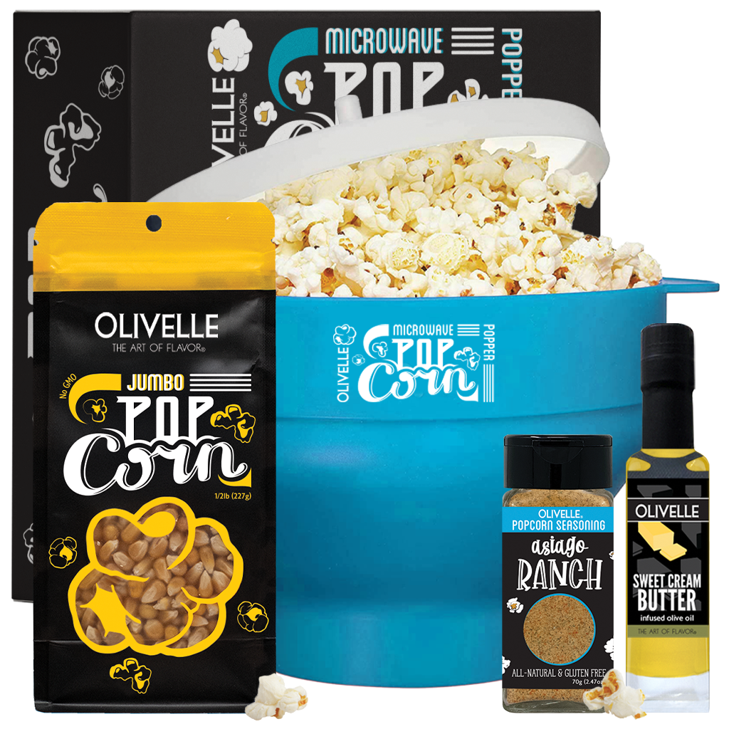Microwave Popcorn Gift Kit Ocean Jumbo Asiago Ranch