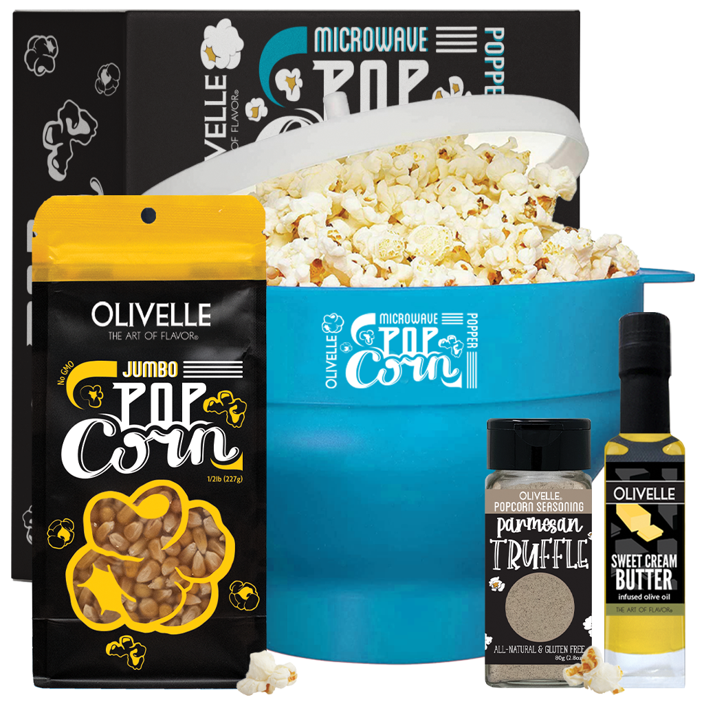 Microwave Popcorn Gift Kit Ocean Jumbo Parmesan Truffle