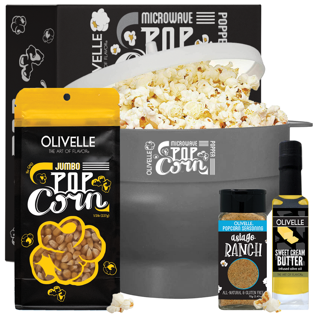 Microwave Popcorn Gift Kit Smoke Jumbo Asiago Ranch