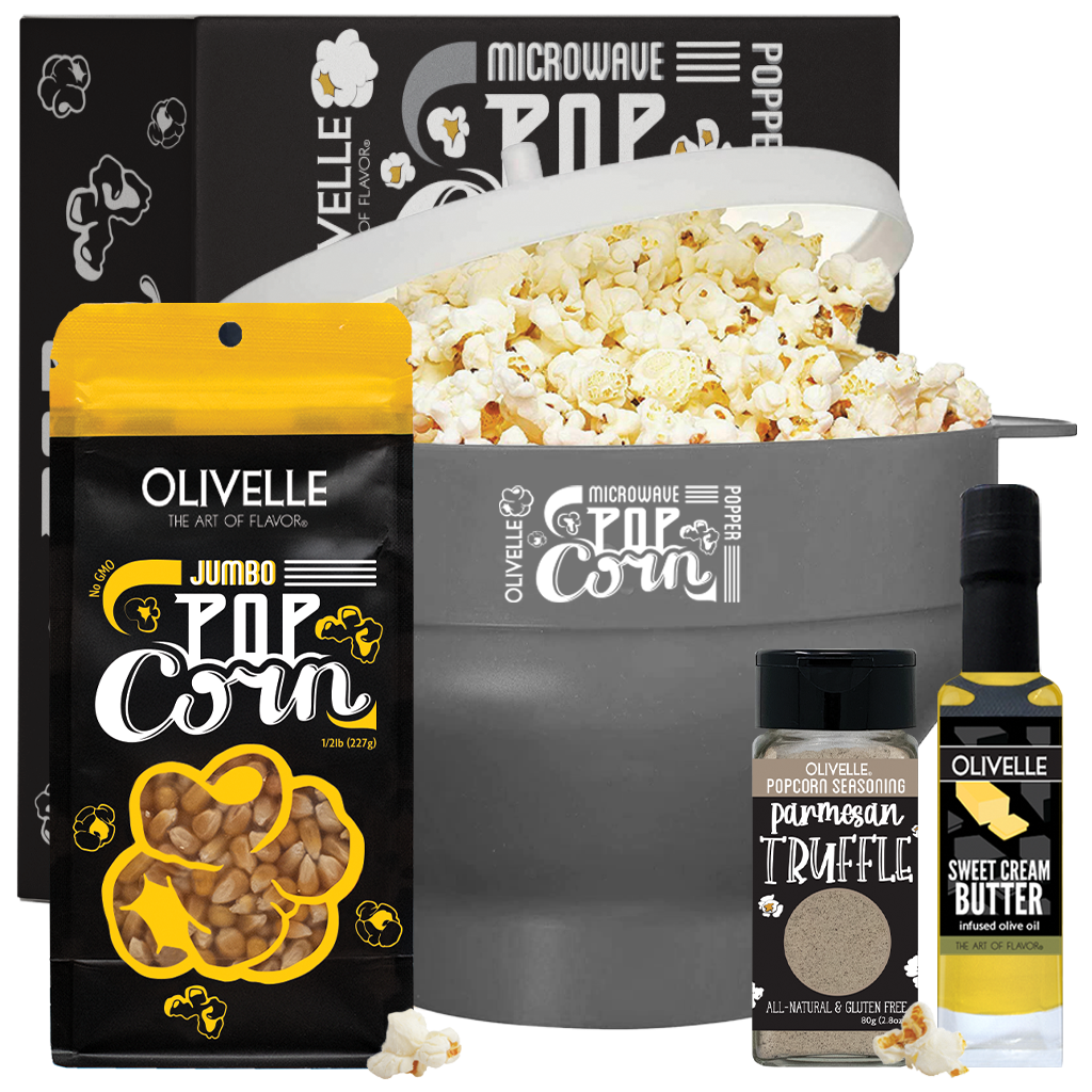 Microwave Popcorn Gift Kit Smoke Jumbo Parmesan Truffle
