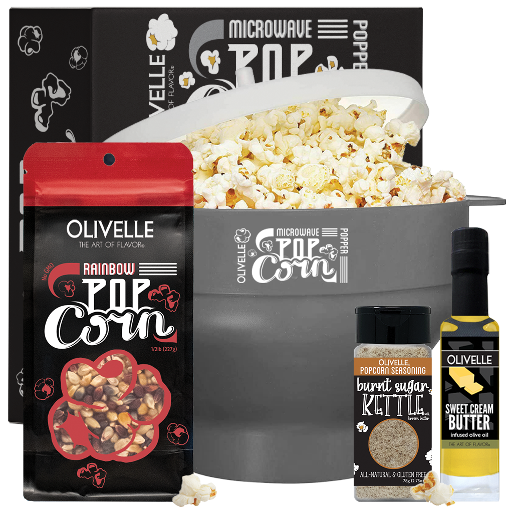 Microwave Popcorn Gift Kit Smoke Rainbow Burnt Sugar Kettle