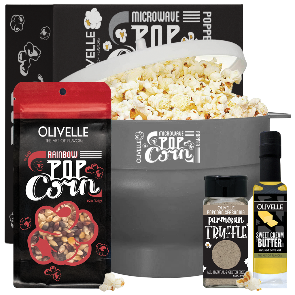 Microwave Popcorn Gift Kit Smoke Rainbow Parmesan Truffle