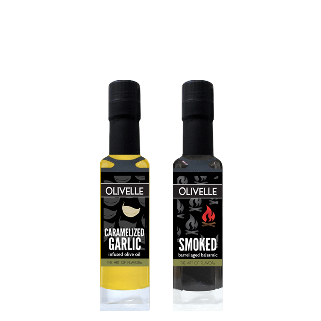 Perfect Pairing - Caramelized Garlic Infused Olive Oil & Smoked Barrel Aged Balsamic