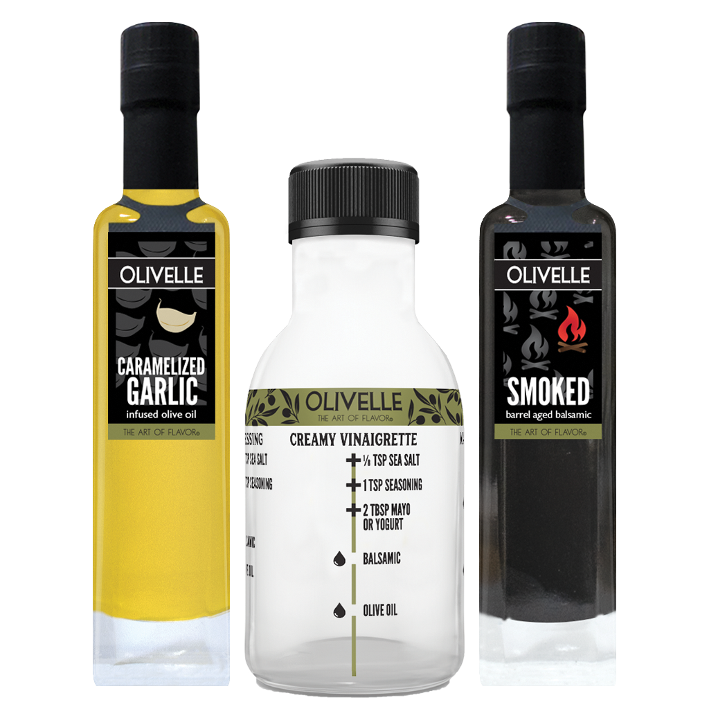 Perfect Pairing - Caramelized Garlic Infused Olive Oil & Smoked Barrel Aged Balsamic