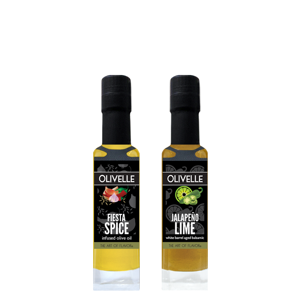 Perfect Pairing - Fiesta Spice Infused Olive Oil & Jalapeño Lime White Barrel Aged Balsamic