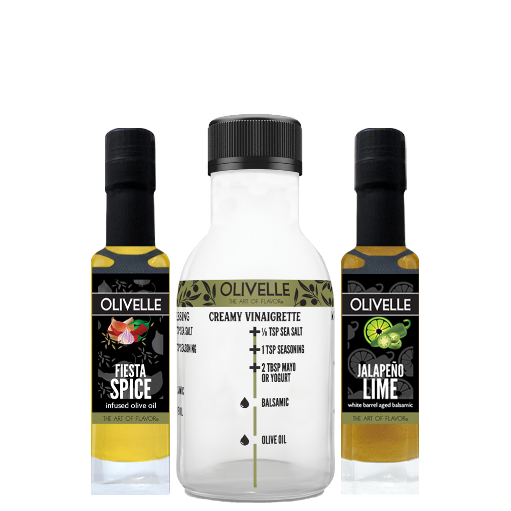 Perfect Pairing - Fiesta Spice Infused Olive Oil & Jalapeño Lime White Barrel Aged Balsamic
