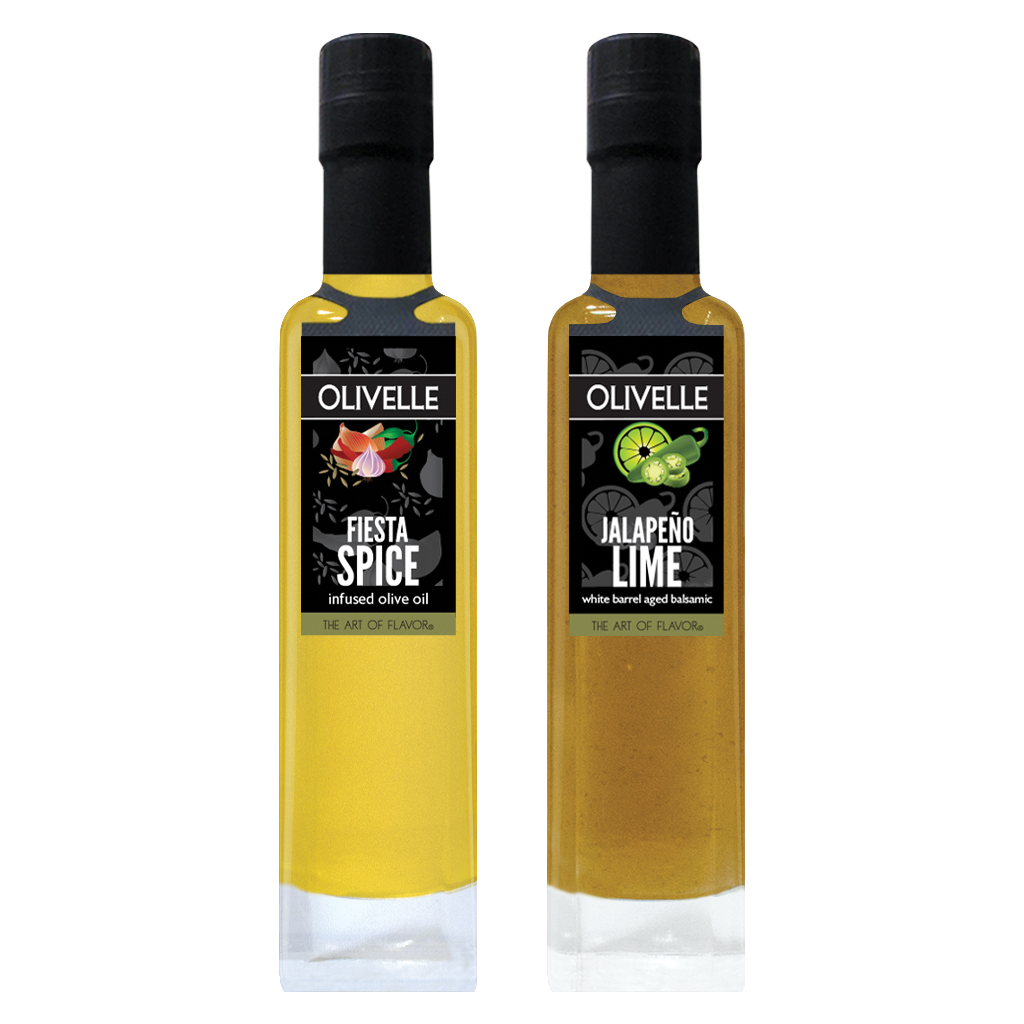 Perfect Pairing - Fiesta Spice Infused Olive Oil & Jalapeño Lime White Barrel Aged Balsamic