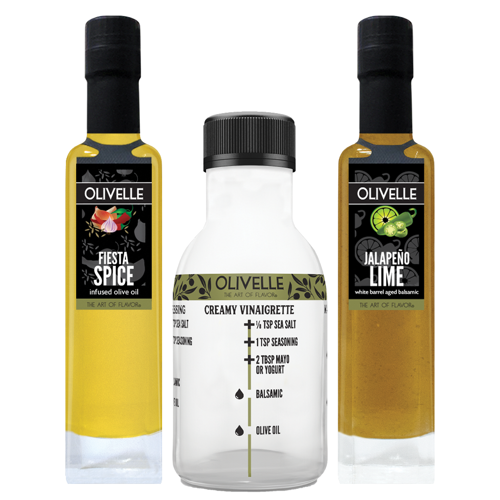 Perfect Pairing - Fiesta Spice Infused Olive Oil & Jalapeño Lime White Barrel Aged Balsamic