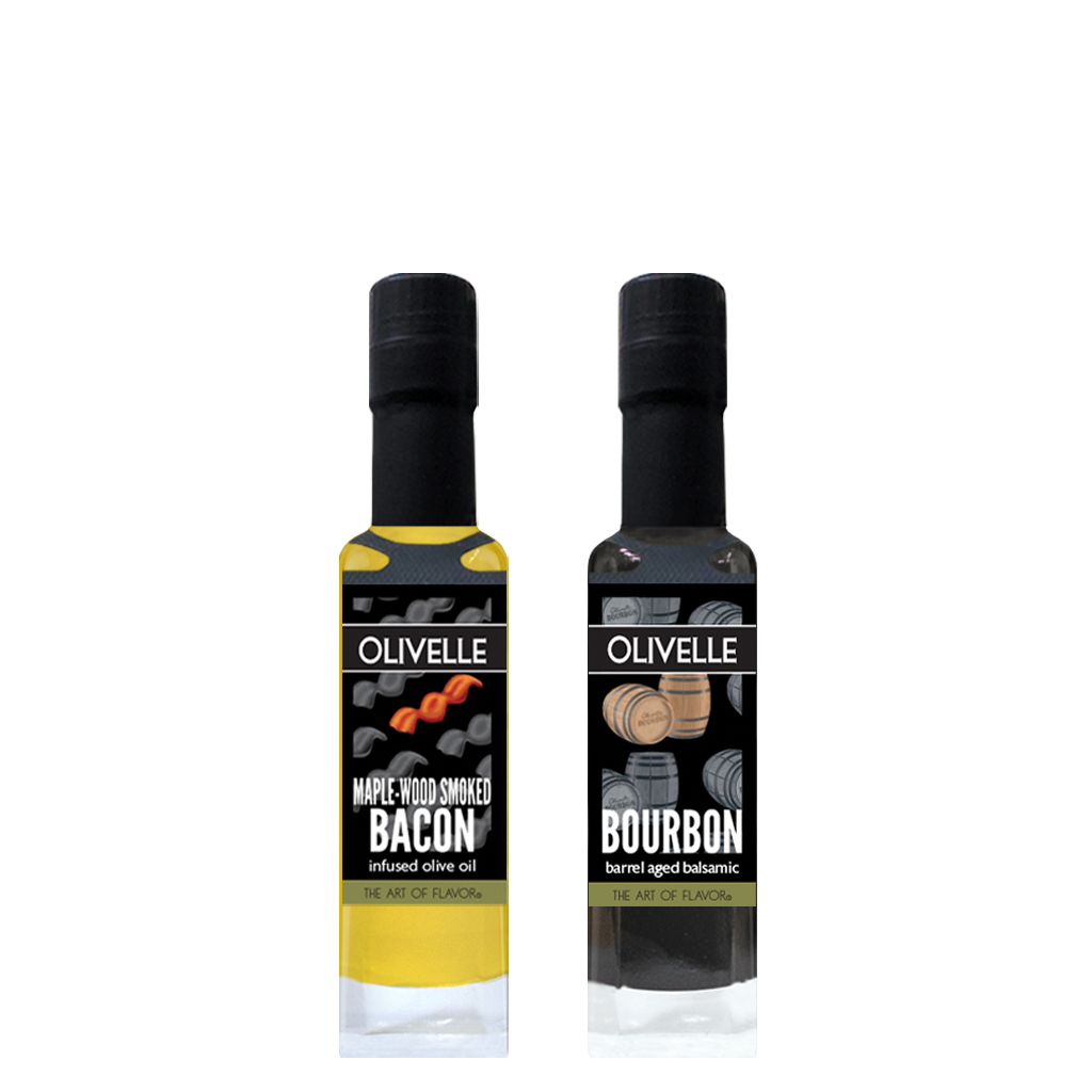 Perfect Pairing - Maplewood Smoked Bacon Infused Olive Oil & Bourbon Barrel Aged Balsamic