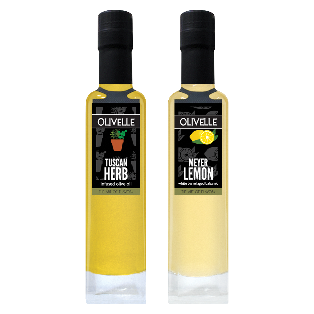 Perfect Pairing - Tuscan Herb Infused Olive Oil & Meyer Lemon White Barrel Aged Balsamic
