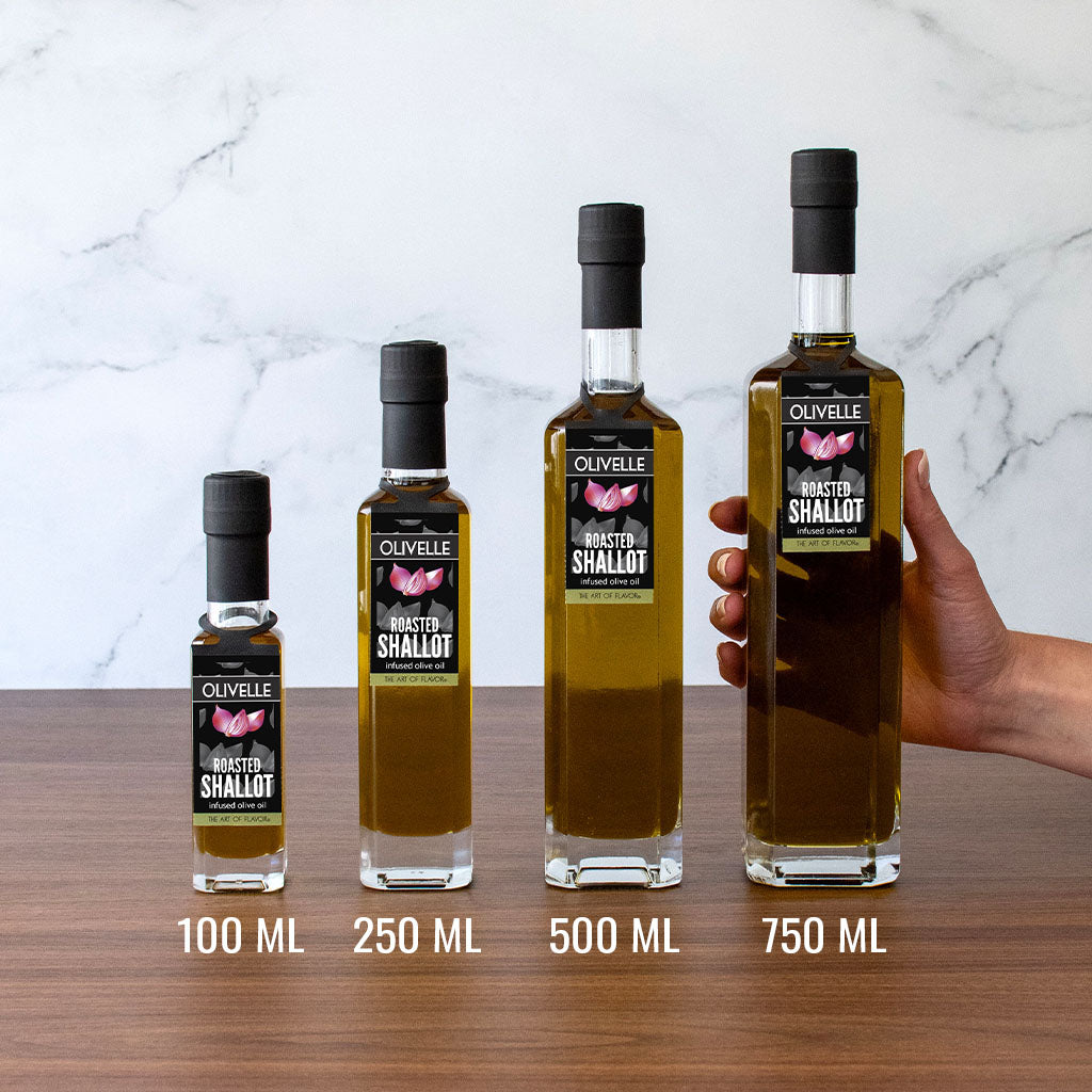 Roasted Shallot Infused Olive Oil Bottle Size