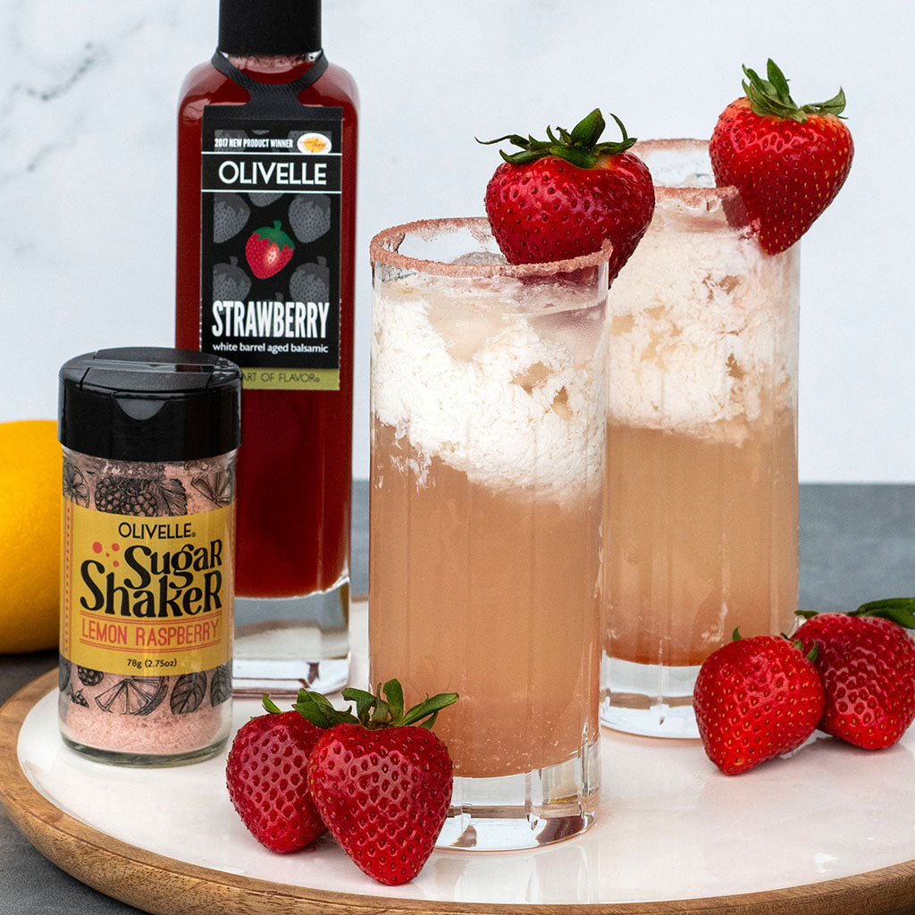 Strawberry Balsamic Cream Soda