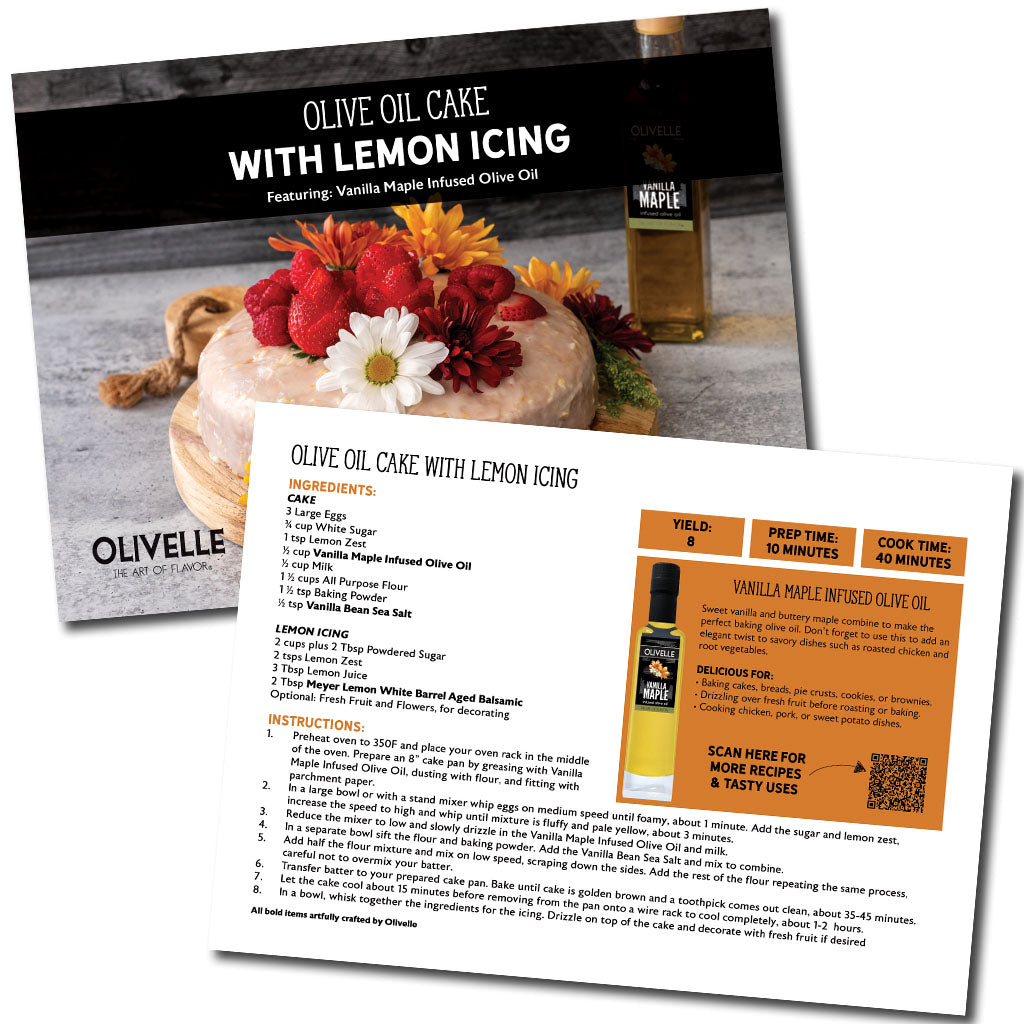 Classic Olive Oil Cake with Lemon Icing Recipe Gift Kit