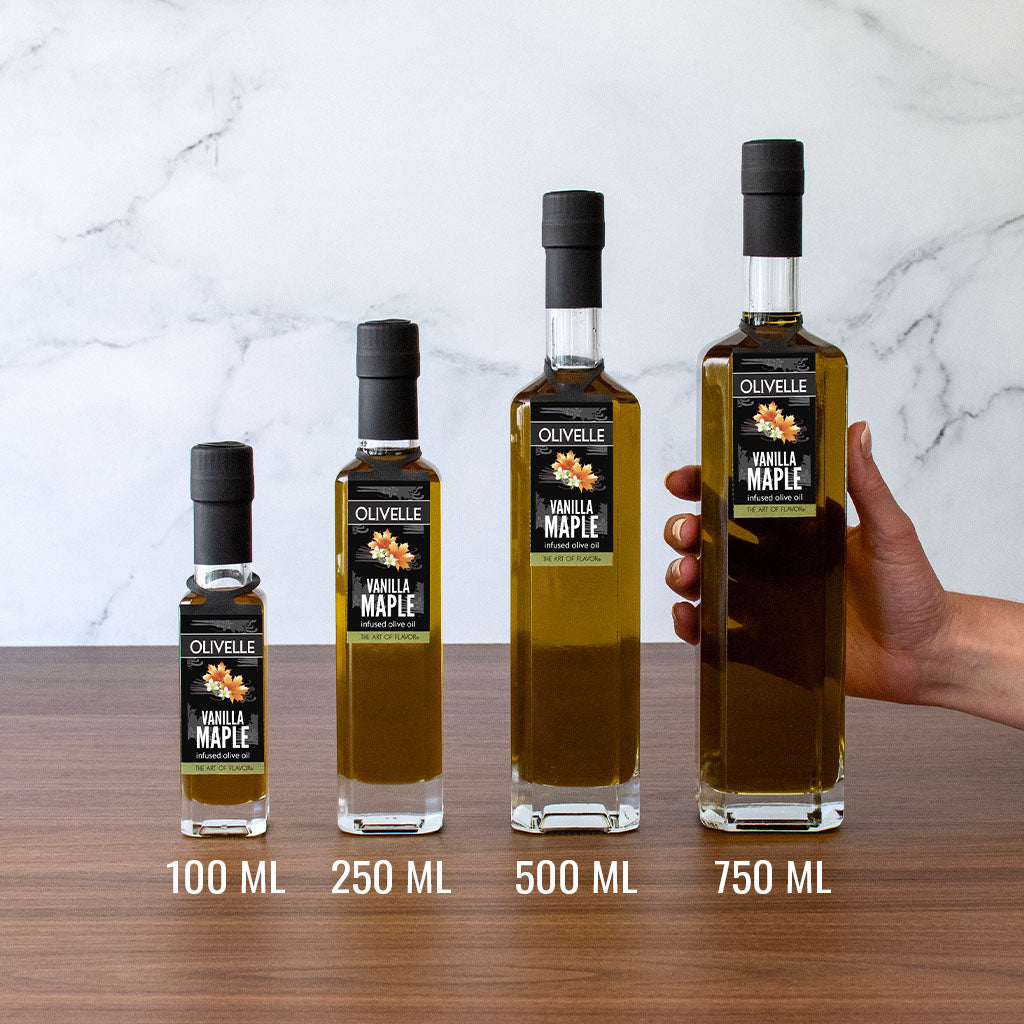 Vanilla Maple Infused Olive Oil Bottle Size