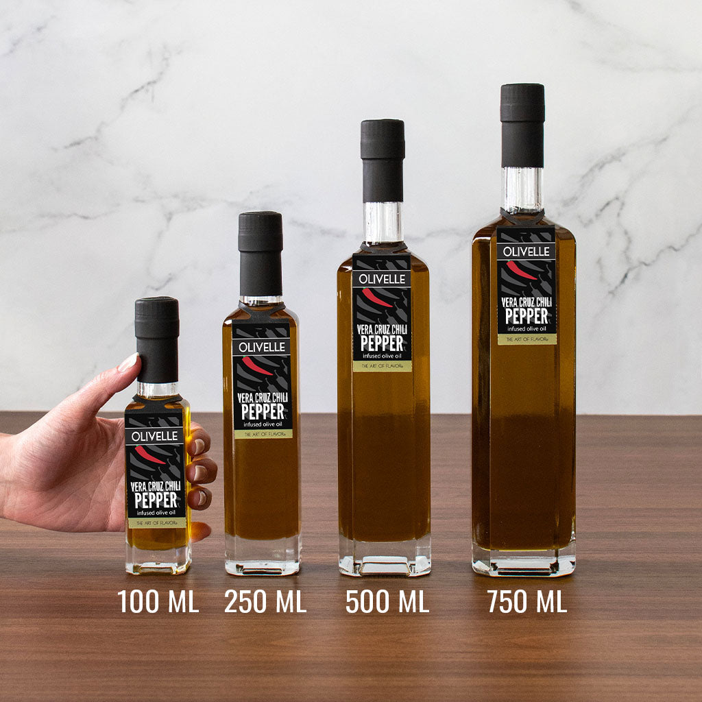Vera Cruz Chili Infused Olive Oil Bottle Size