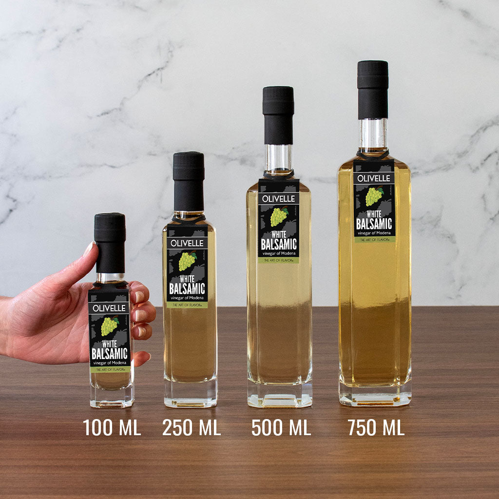 White Balsamic Vinegar of Modena Bottle Size