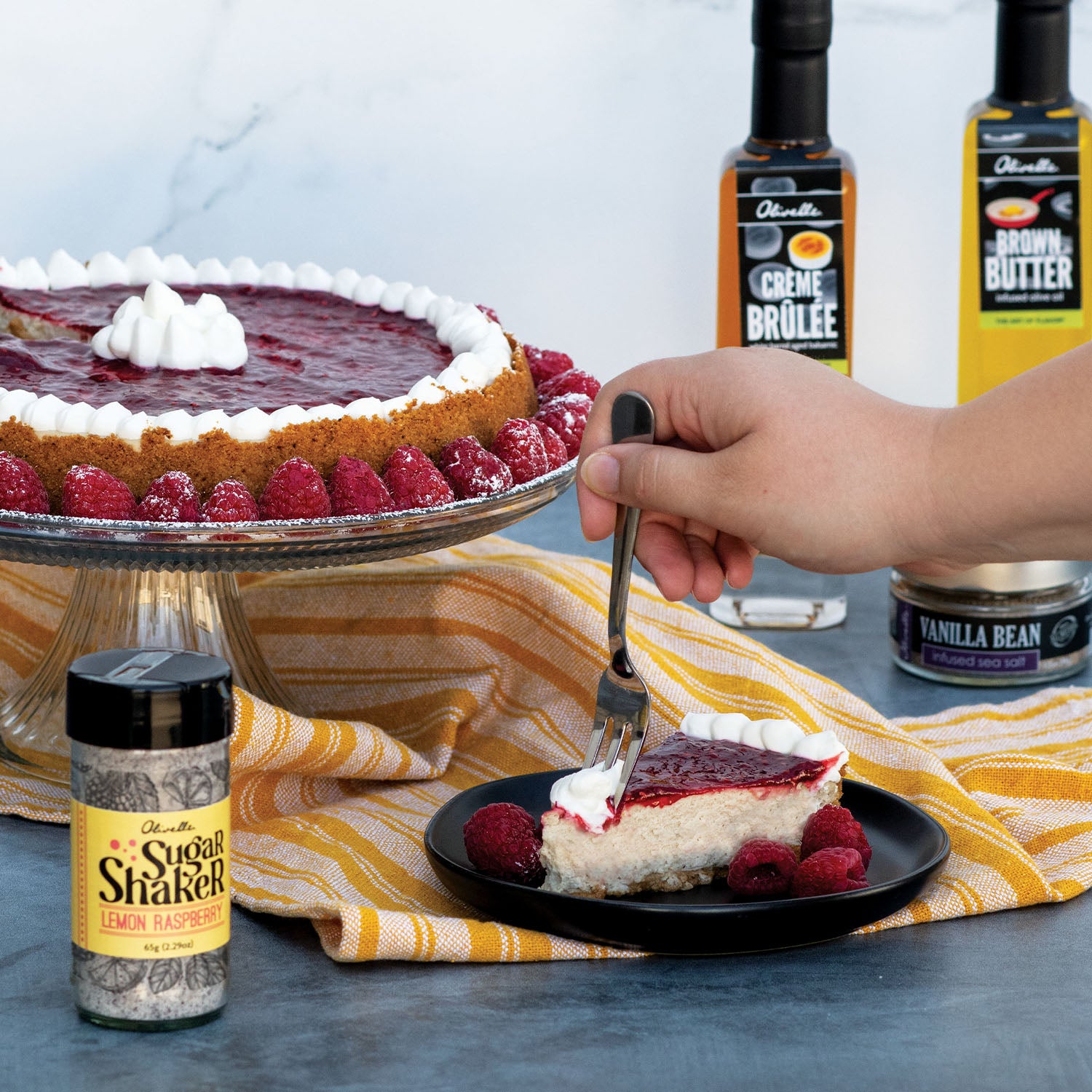 Lemon Raspberry Cheesecake