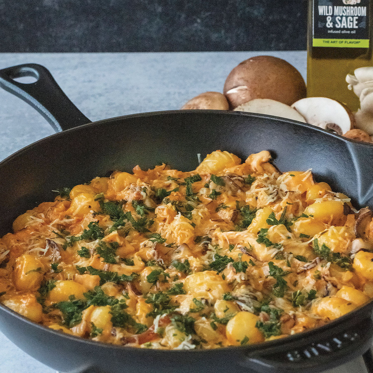Creamy Wild Mushroom & Sage Gnocchi Recipe