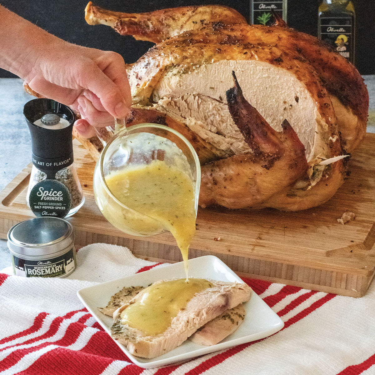 Brown Sugar Brined Turkey With Zesty Pan Sauce Recipe