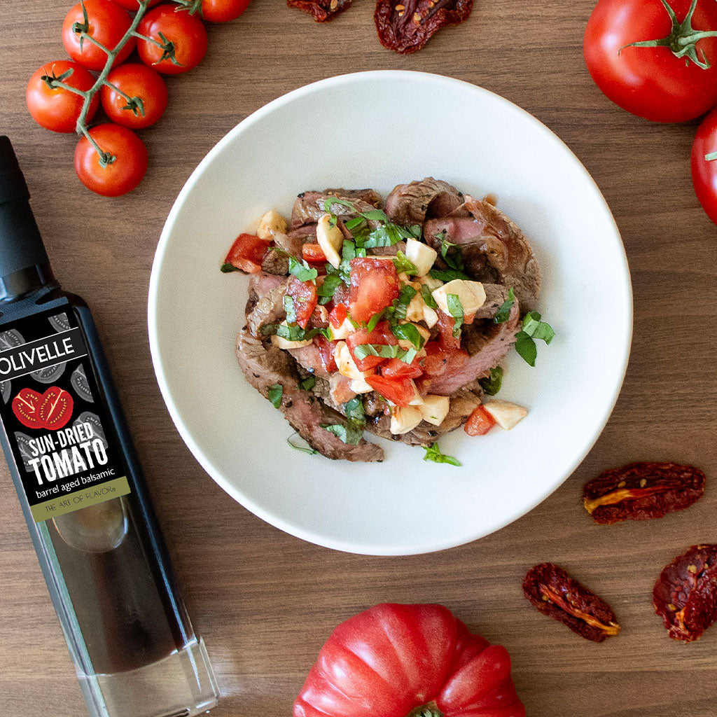 Caprese Topped Ribeye