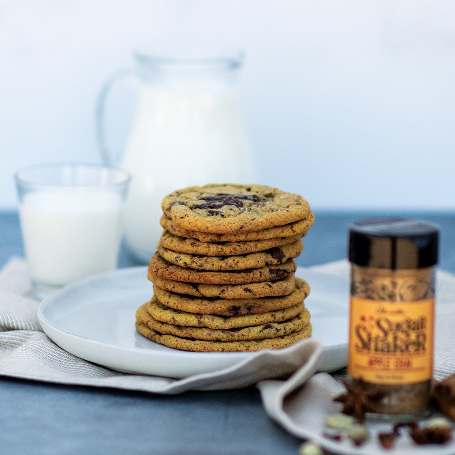 Toffee Chai Chocolate Chip Cookies