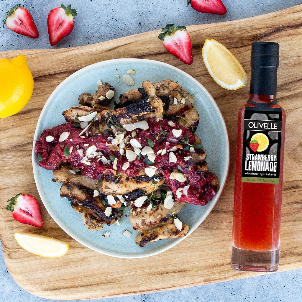 Grilled Chicken Thighs with Strawberry Chutney