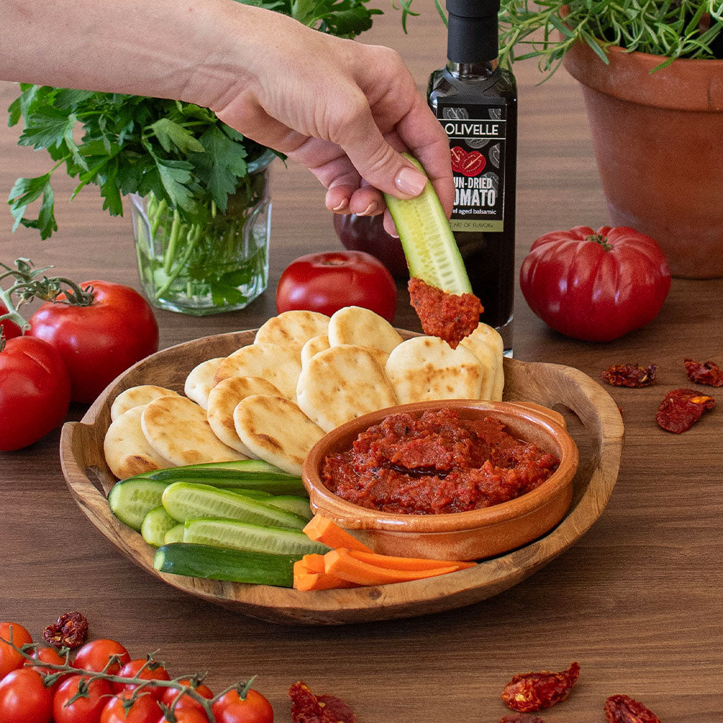 Roasted Eggplant and Red Pepper Dip