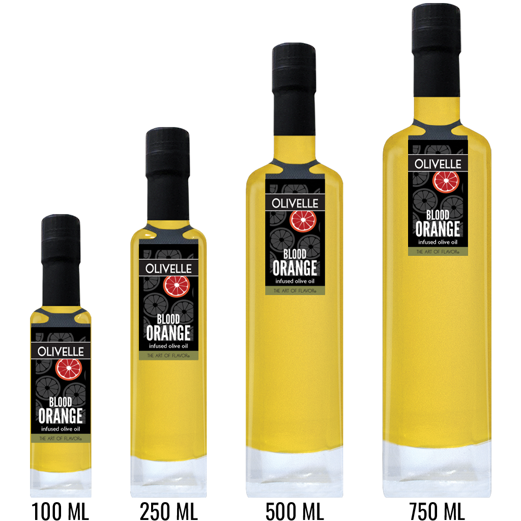 Blood Orange Infused Olive Oil Bottle Size