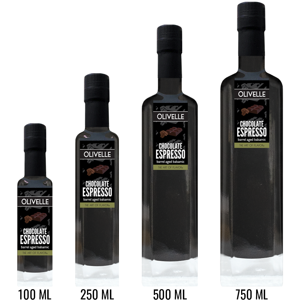 Chocolate Espresso Barrel Aged Balsamic Bottle Size