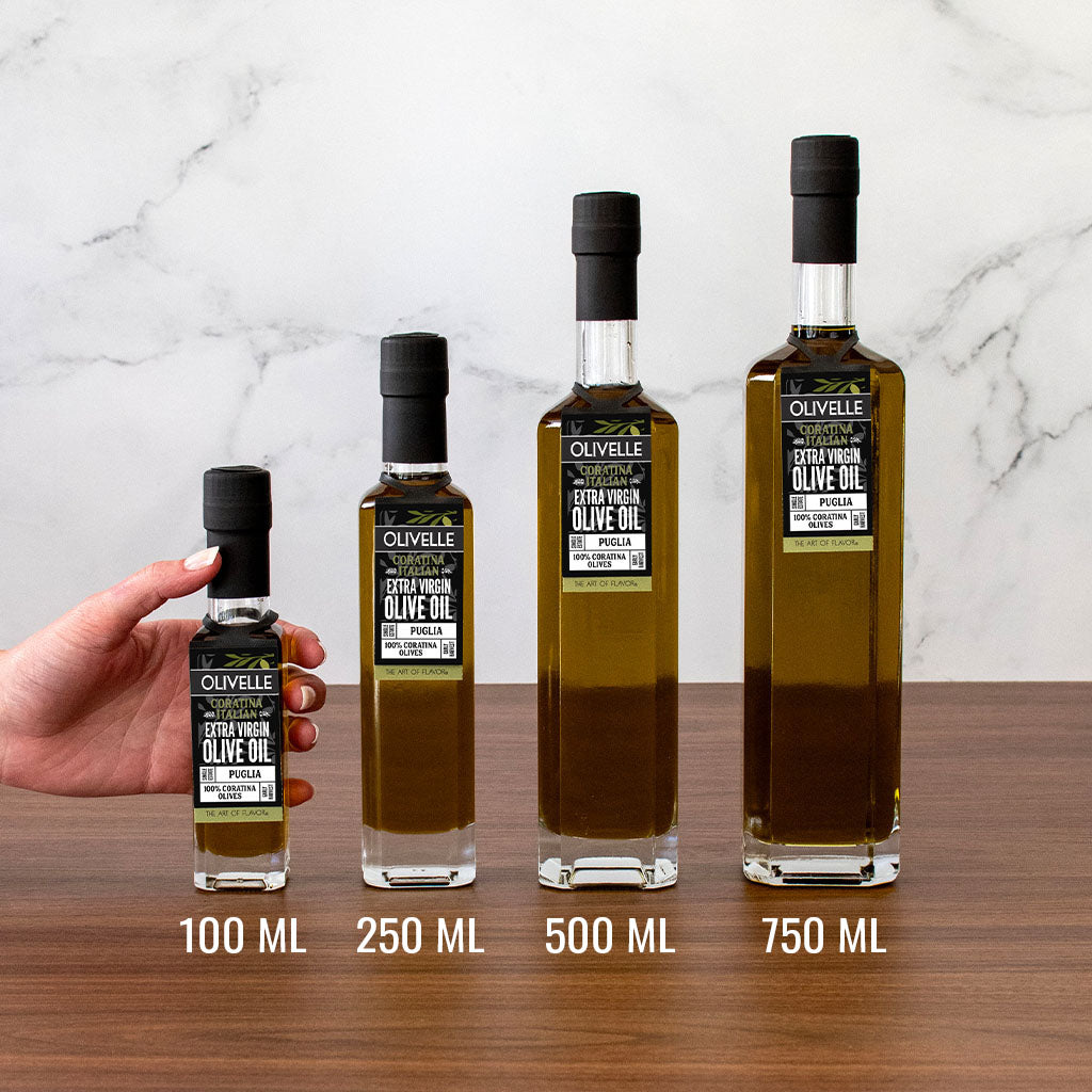 Coratina Italian Extra Virgin Olive Oil Bottle Size