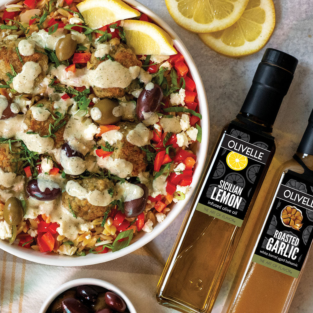 Greek Orzo Bowl