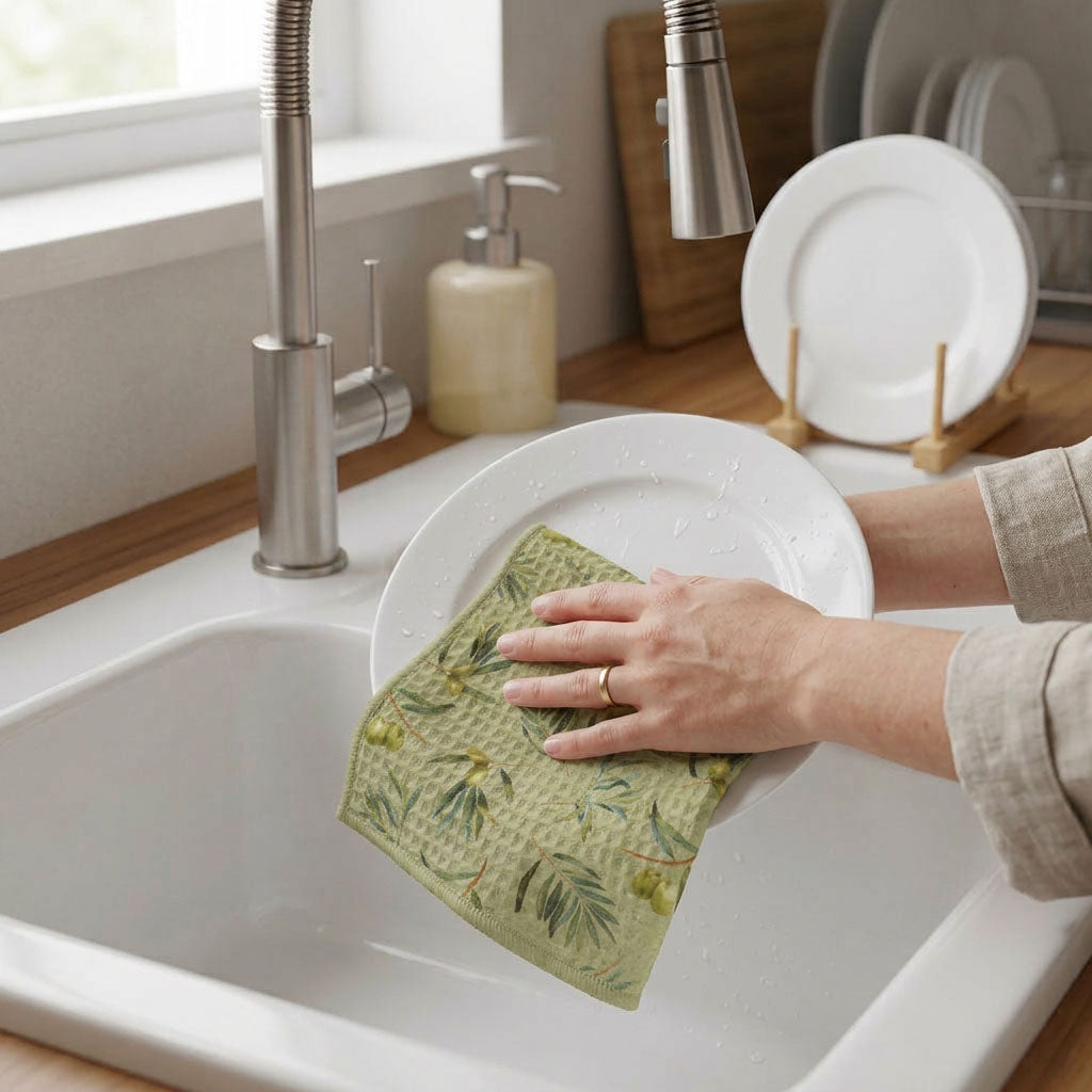 Olive Branch Dishcloth