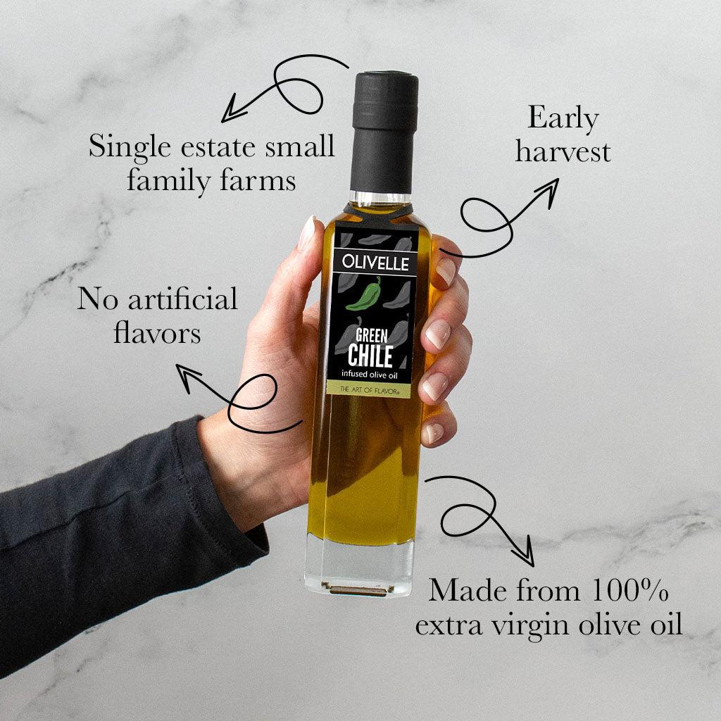 Green Chile Infused Olive Oil | Olivelle The Art of Flavor®