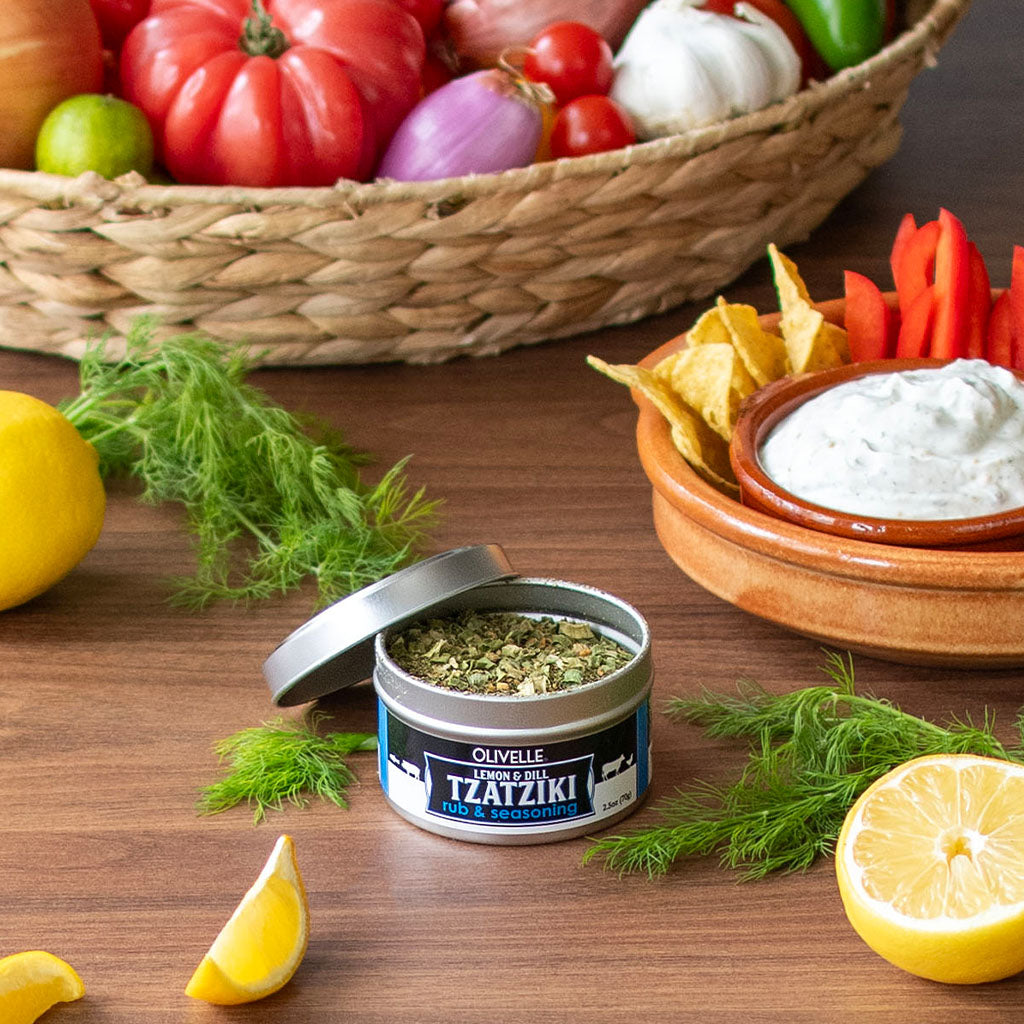 Lemon & Dill Tzatziki Rub & Seasoning | Olivelle The Art of Flavor®