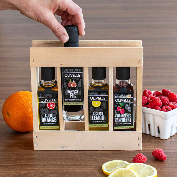 メ1108-17 エヴィナス　オイル　SQUA100 未開封60ml 3本セット Oil and Vinegar Sweet Pairings Sampler Gift Crate | Olivelle