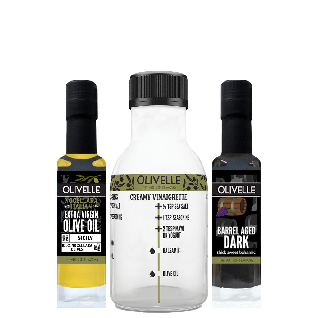 Perfect Pairing - Nocellara Extra Virgin Olive Oil & Barrel Aged Dark Balsamic
