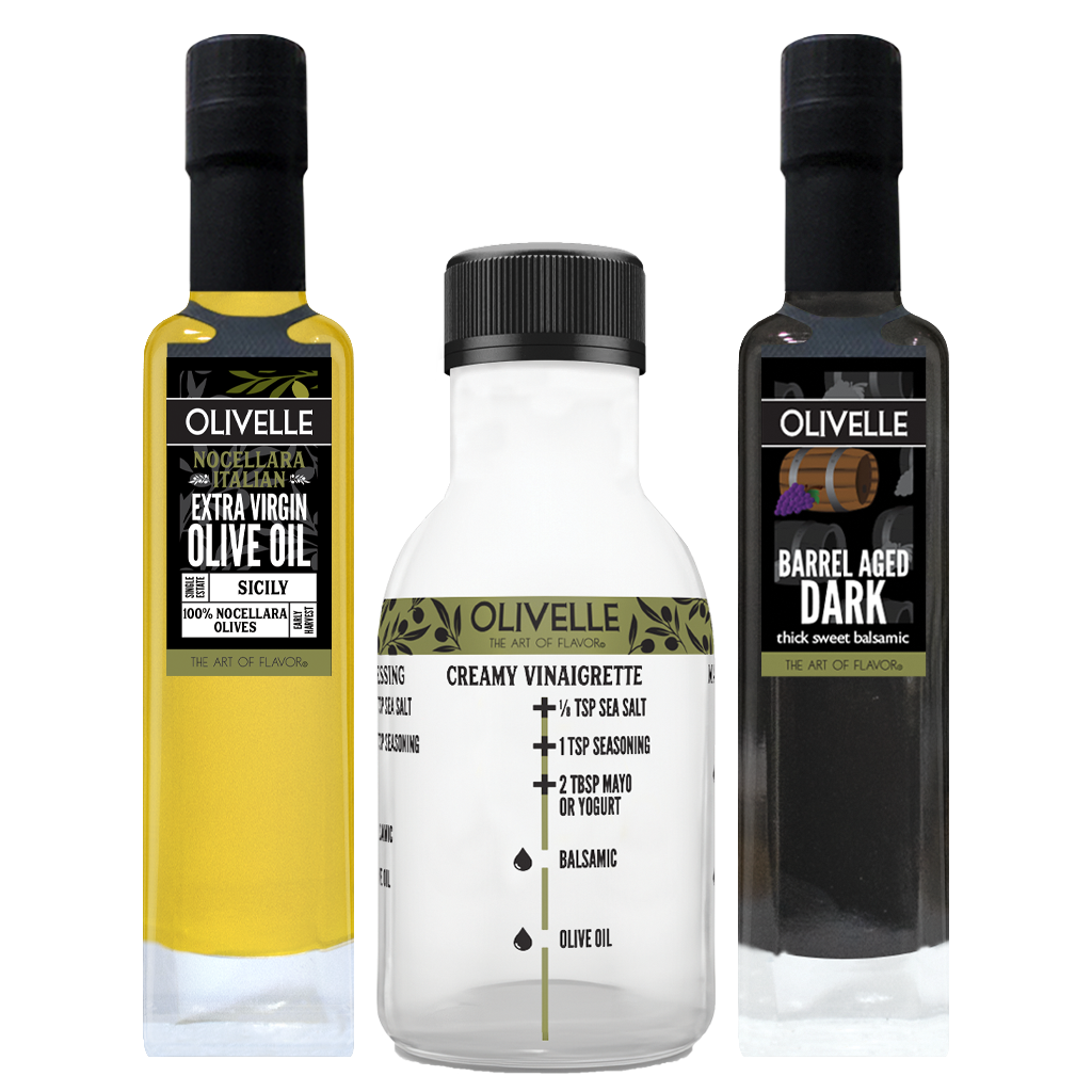 Perfect Pairing - Nocellara Extra Virgin Olive Oil & Barrel Aged Dark Balsamic