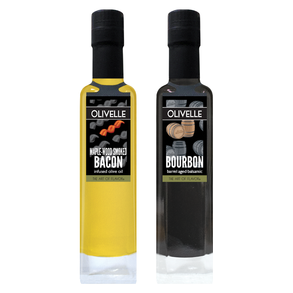 Perfect Pairing - Maplewood Smoked Bacon Infused Olive Oil & Bourbon Barrel Aged Balsamic