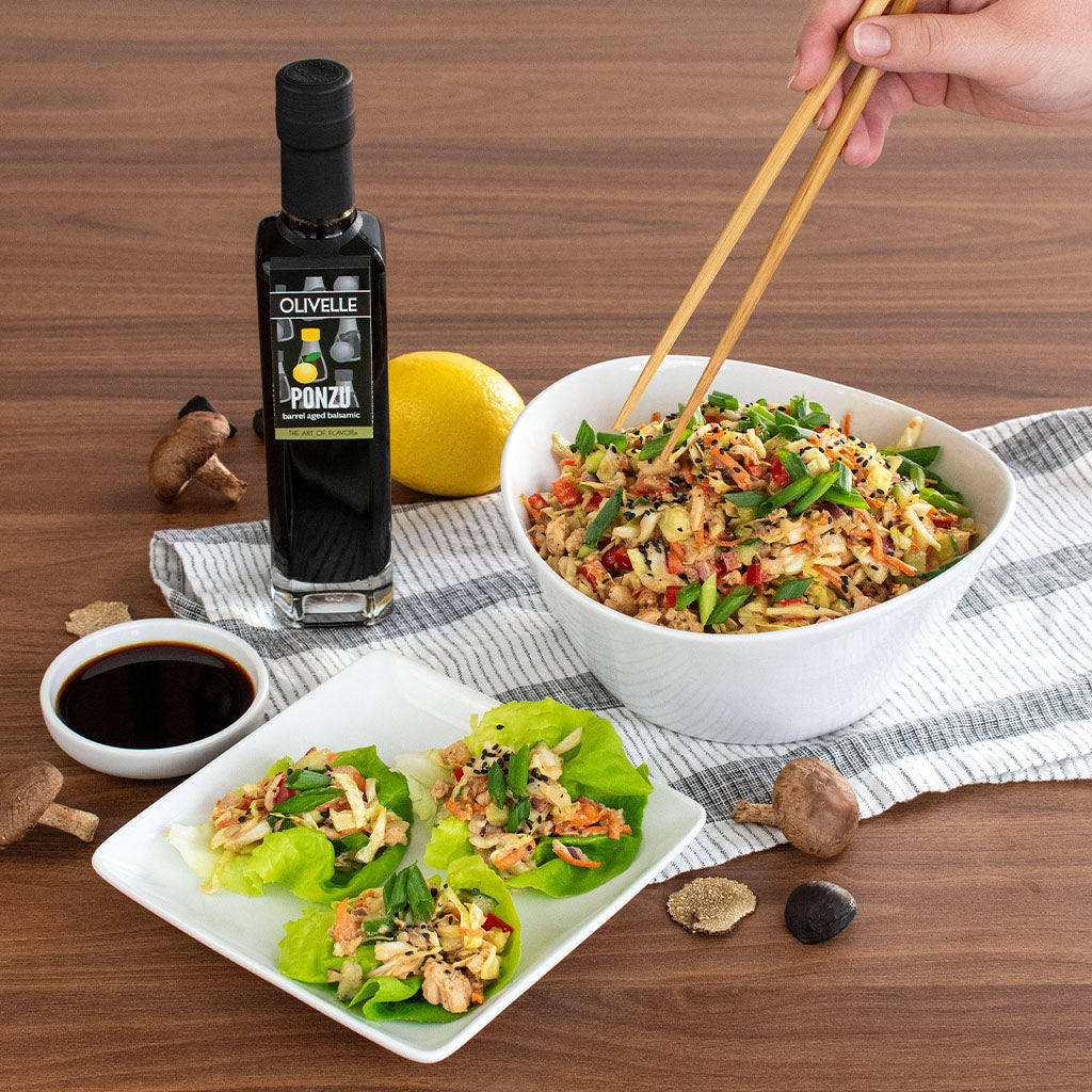 Ponzu Creamy Asian Chopped Chicken Salad